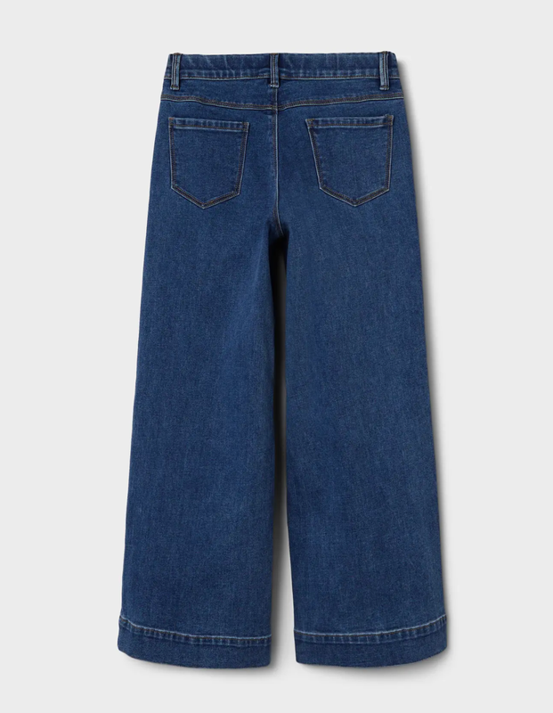 Name It, Rose HW Wide Jeans, Medium Blue Denim