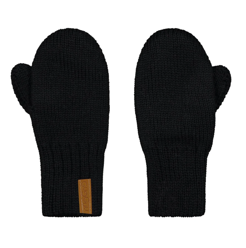 Gugguu, Merino Mittens, Black