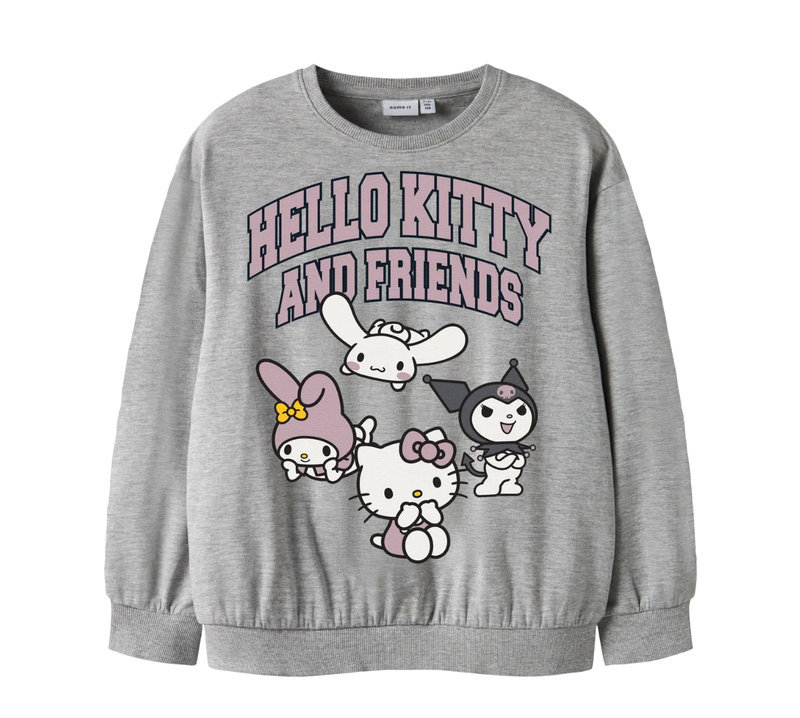 Name it, ODDMA, Hello Kitty collegepaita, Grey melange