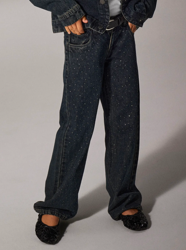 Name It, Rose Wide Rhine Jeans, Dark Midnight Denim