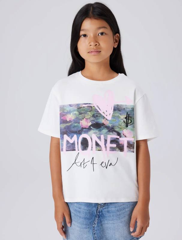 Name it, DYDISSI Monet t-paita SS, Cloud Dancer