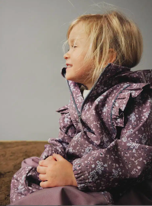 Name It, Alfa Softshellhaalari, FRILL Grape Shake FLORAL DREAM