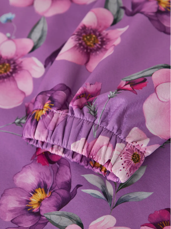 Name It, Alfa LIGHT v&auml;likausitakki, Iris Orchid Floral Forest