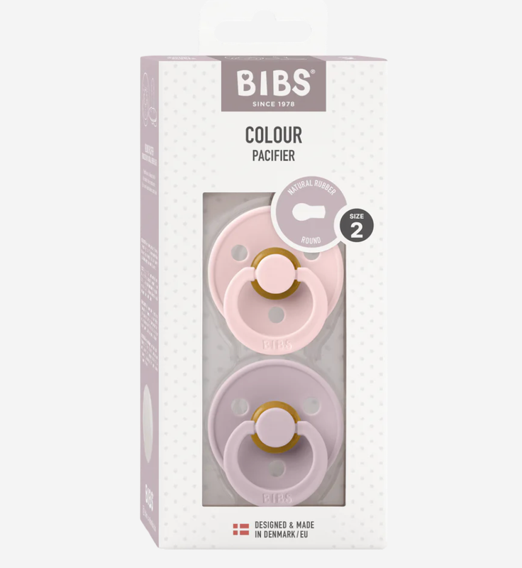 BIBS, Colour LATEX tutit, 2-pack, Blossom/Dusky Lilac