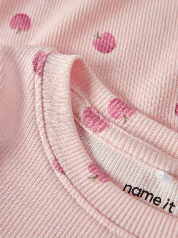 Name it, FOAPPLE Pitk&auml;hihainen Rib paita, Cradle Pink