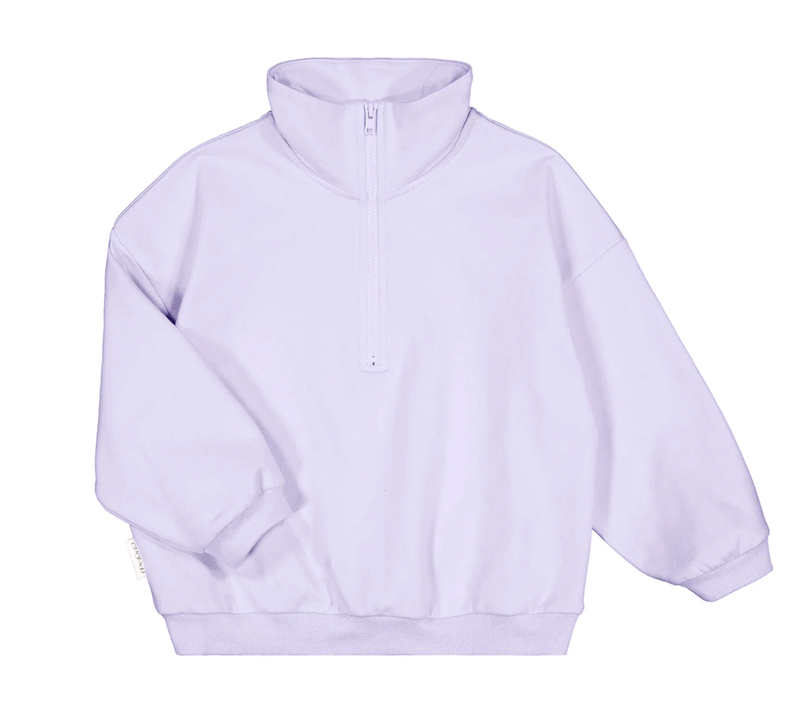 Gugguu, Wide Zipper Sweatshirt - Collegepaita, Magic Lilac