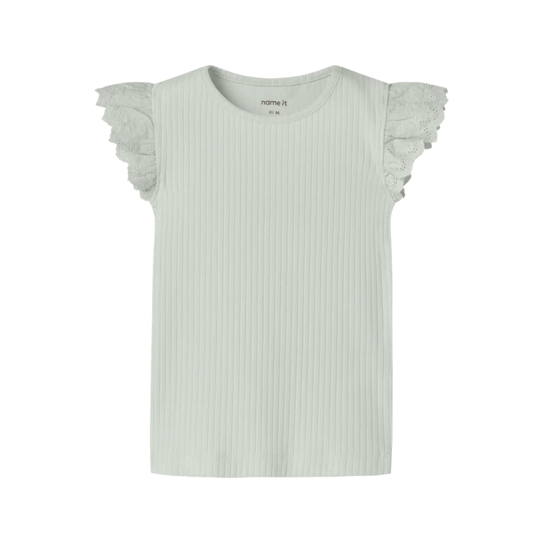 Name it, HAVELLE frilla t-paita, Pale Aqua