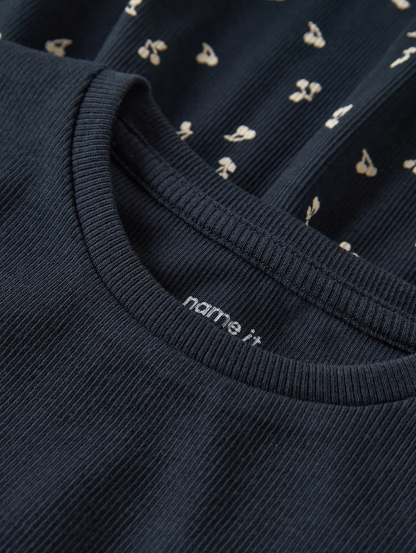 Name it, HAISY, Lyhythihainen Rib mekko, Dark Sapphire kirsikka