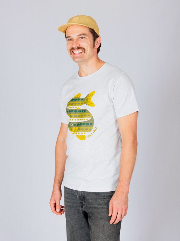 VAI-KO, Nokkela Hauki Miesten T-paita, Greymele