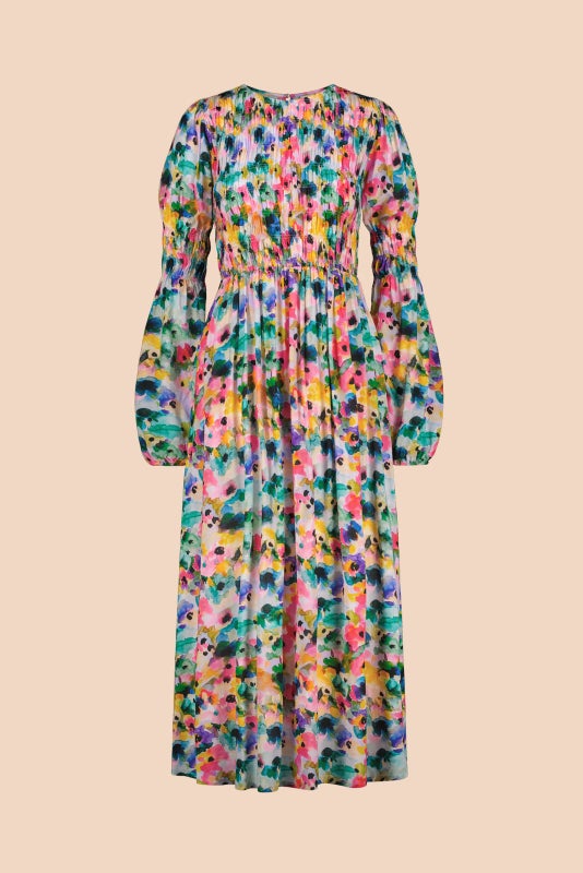 Kaiko, Muse Dress, Aquarelle bloom