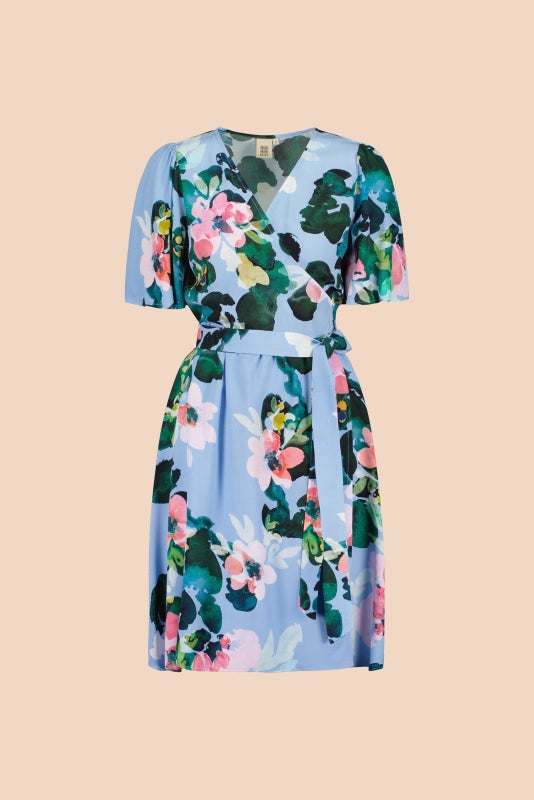 TULOSSA PIAN! Kaiko, Sway Wrap Dress, Water Lily