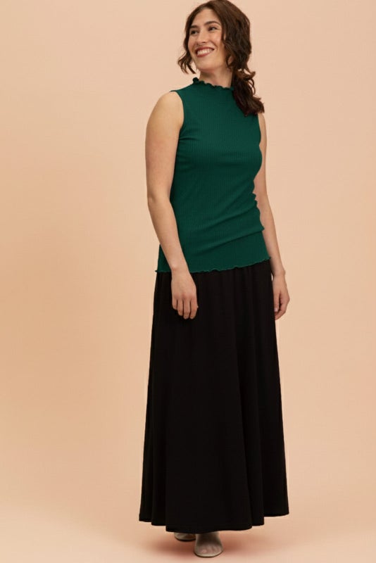 Kaiko, Rib Top, Dark green