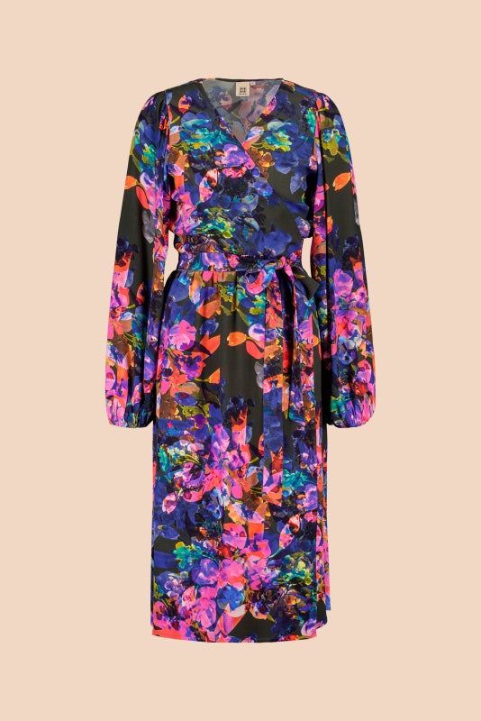 Kaiko, Wrap Midi Dress, Sweet Pea