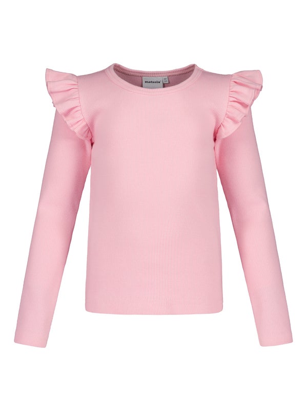 Metsola, Rib Frilla Shirt | Pinkie