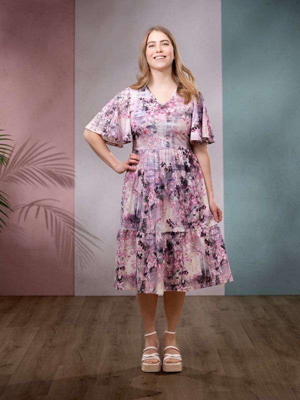 Versonpuoti, lyhythihainen SANDRAmekko, Kirsikkapuu Vaaleanpunainen