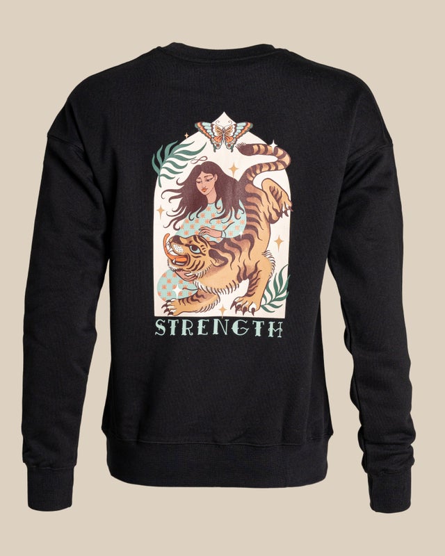 Toive Clothing, Collegepaita, Strength, Black