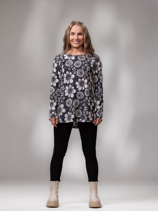 Versonpuoti, VIENApaita raglan, KEDOLLA KERRAN, Musta/valkoinen