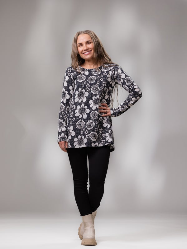 Versonpuoti, VIENApaita raglan, KEDOLLA KERRAN, Musta/valkoinen