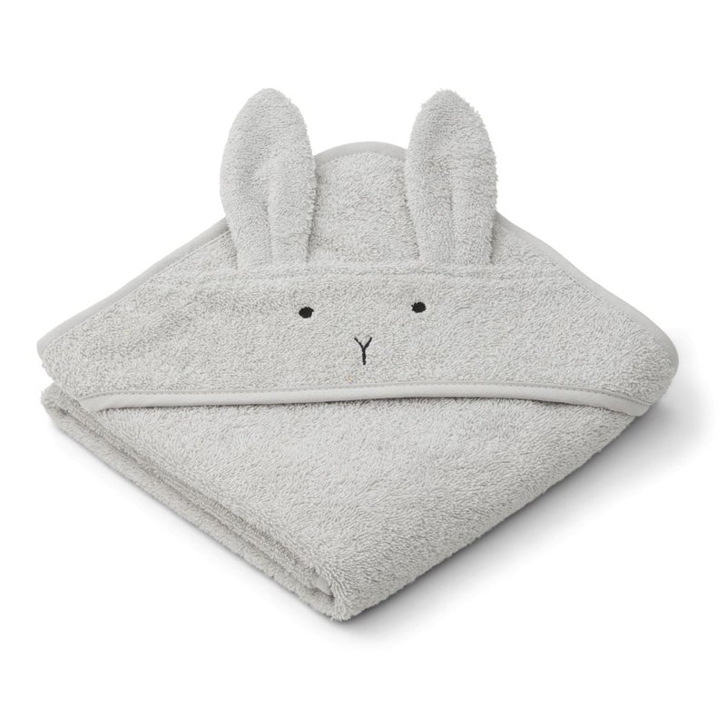 Liewood, Albert Hooded Towel, Rabbit dumbo grey