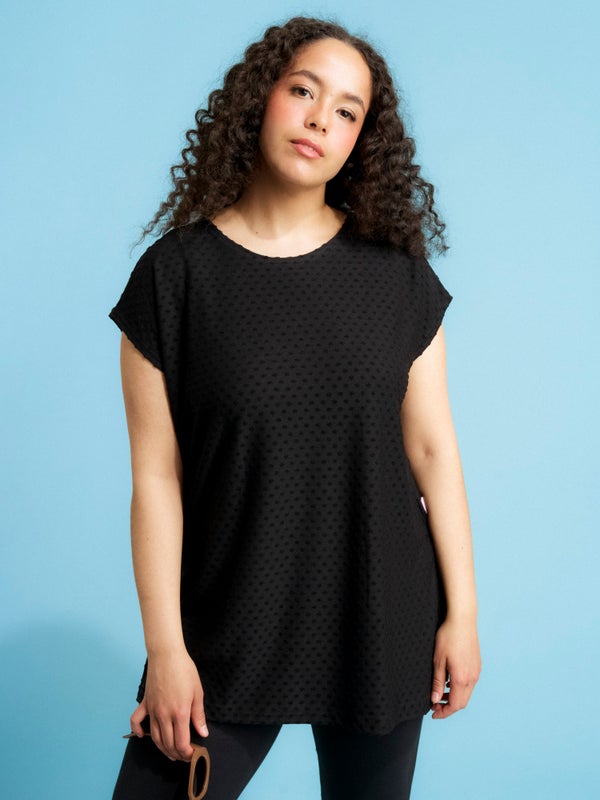 Aarre, KIA TOP, Black viscose dot