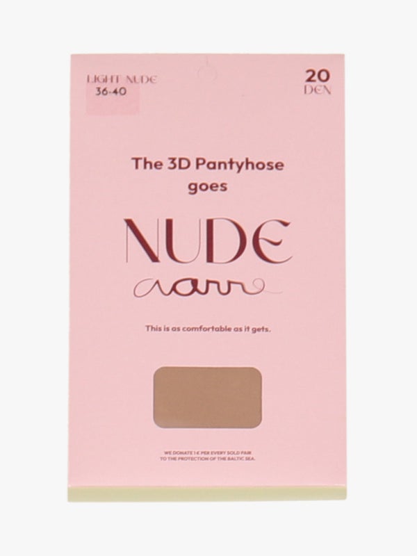 Aarre, naisten 3D sukkahousut, 20den, Light nude