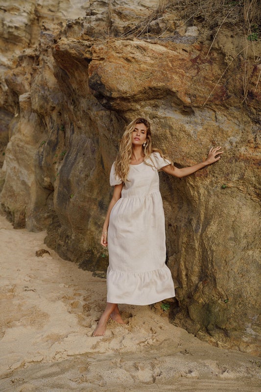 Nakoa, Astrid Dress pellava, Sandshell