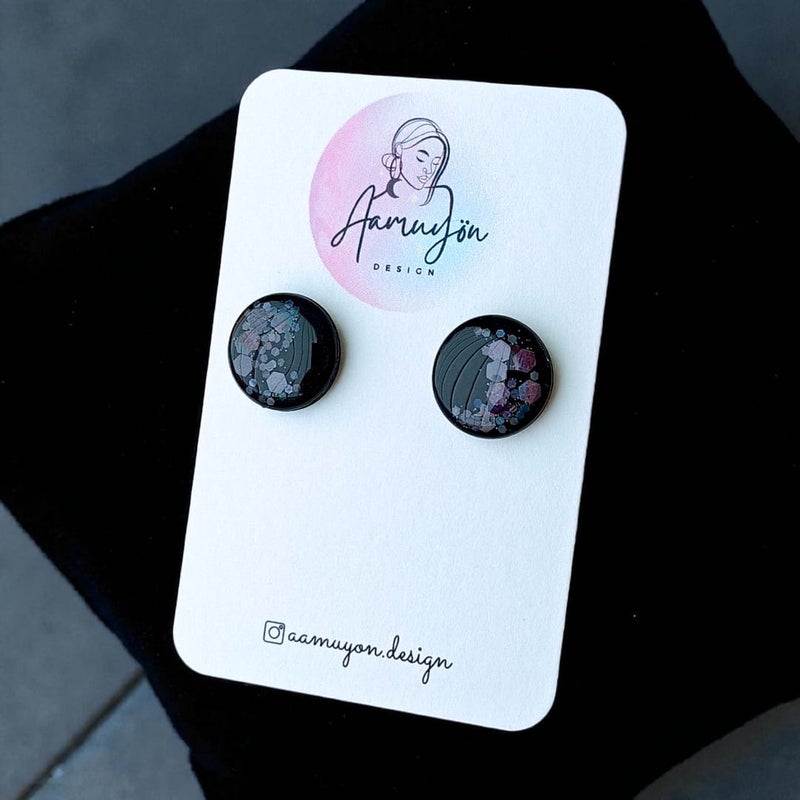 Aamuy&ouml;n Design, Glitternapit, Musta/Musta