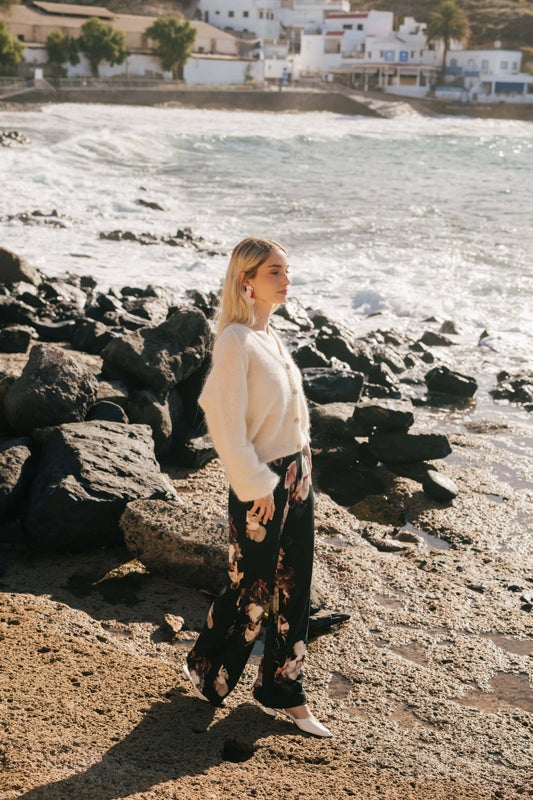 Nakoa, Elsie Mohair Cardigan, Ivory