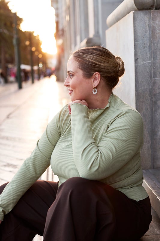 Kaiko, Rib Turtleneck, Light Khaki