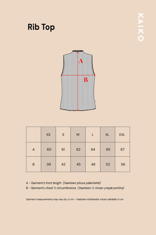 Kaiko, Rib Top, Dark green