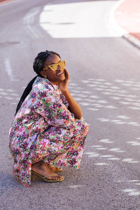 Kaiko, Kimono, Blooming Forest Bright