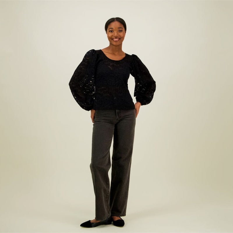 Metsola, LACE TOP, Licorice