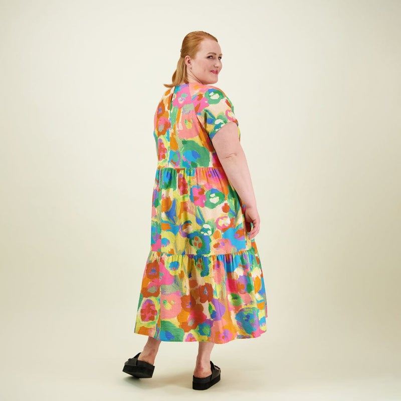 Metsola, MIRACLES TIERED MIDI DRESS, Spring