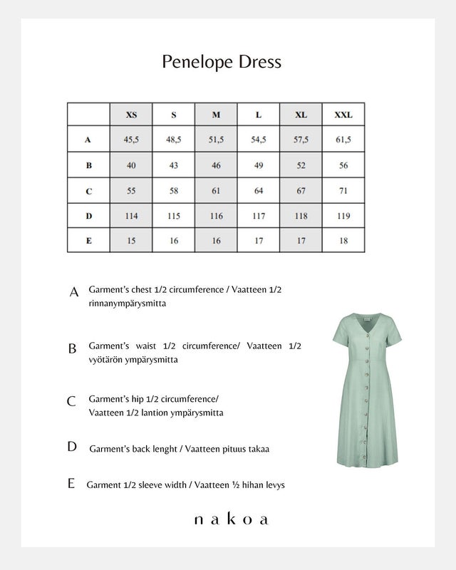 Nakoa, Penelope Dress pellava, Papaya