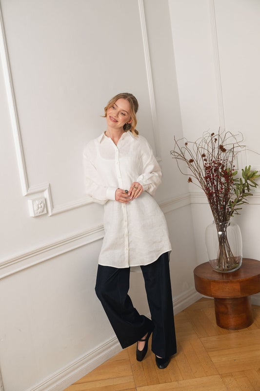 Nakoa, Pellava Savanna Shirt, Vanilla