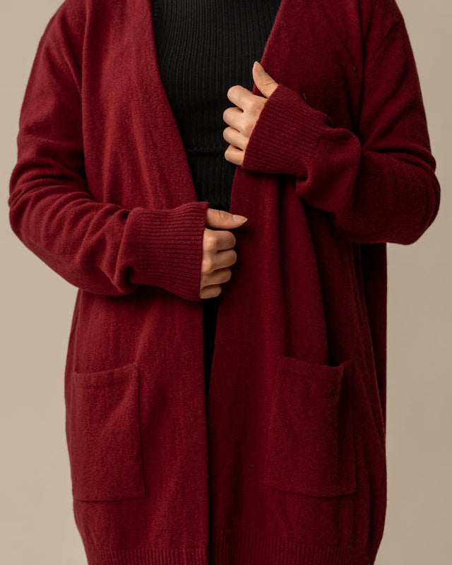 Toive, TYYNI Neuletakki, Burgundy