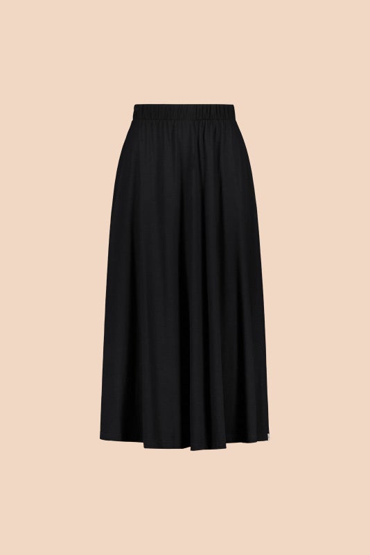Kaiko, Soft Midi Skirt, Black