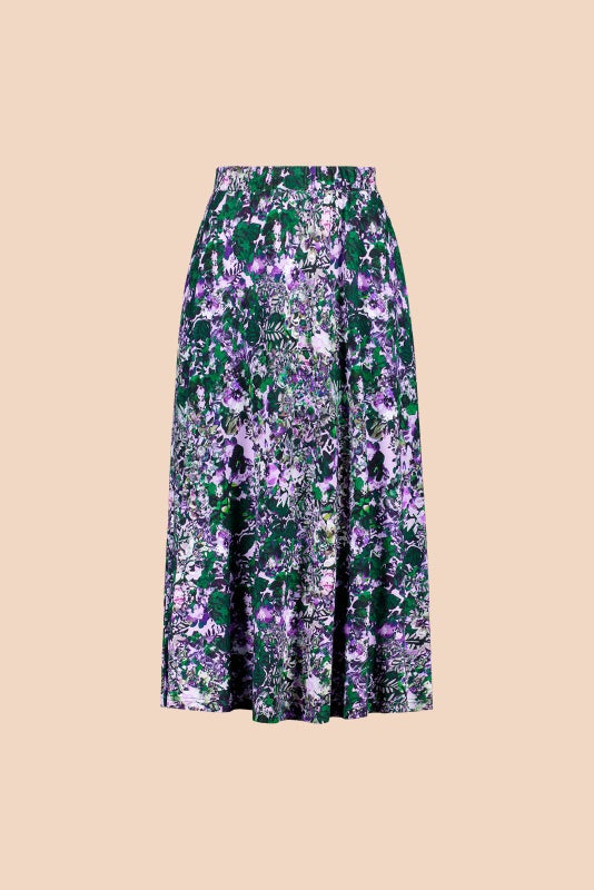 Kaiko, Soft Midi Skirt, Blooming Forest Lilac