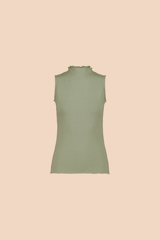 Kaiko, Rib Top, Light Khaki