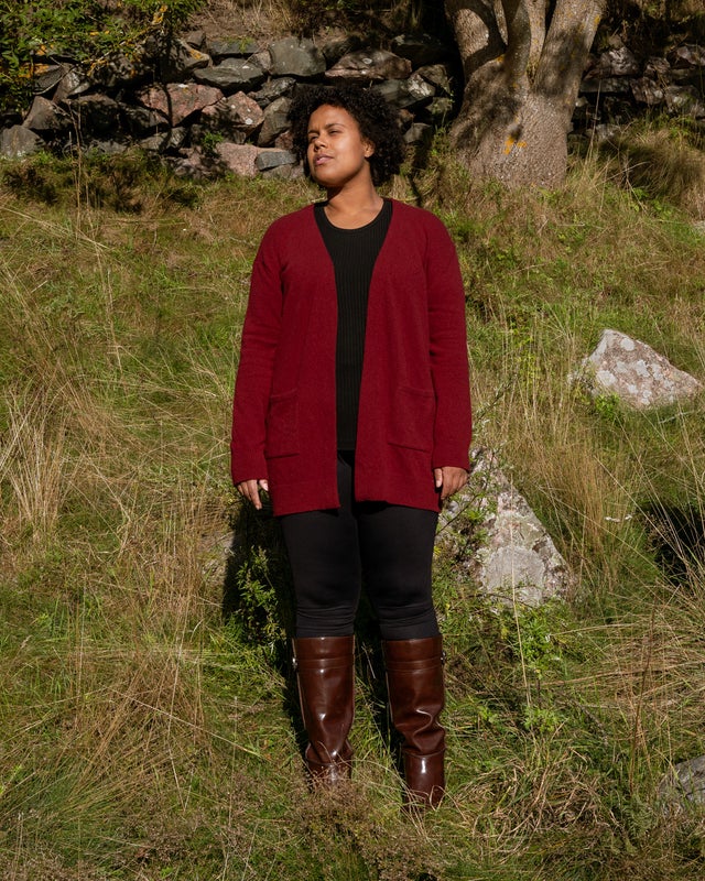 Toive, TYYNI Neuletakki, Burgundy