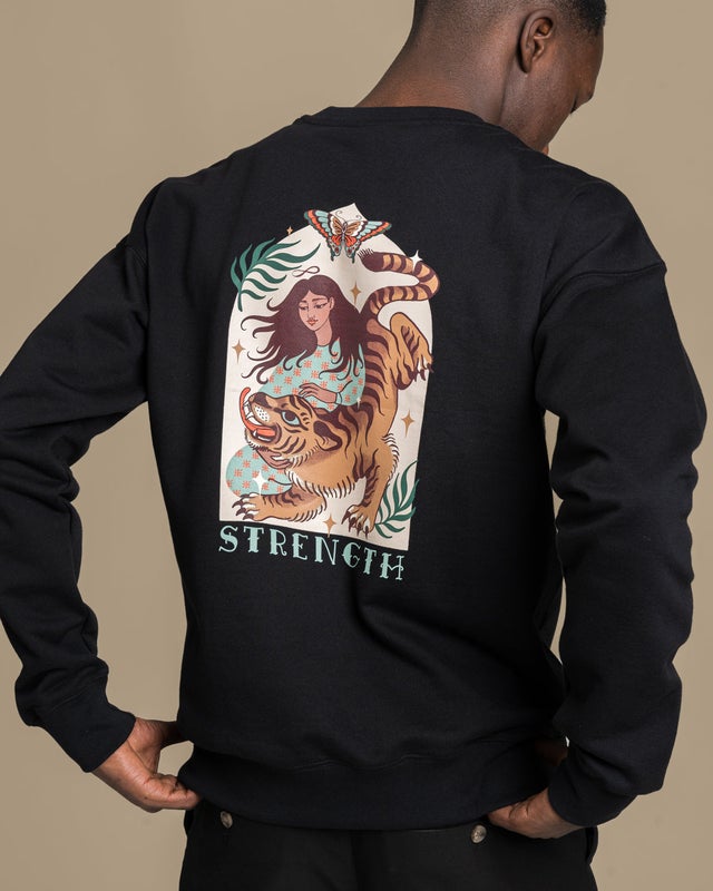 Toive Clothing, Collegepaita, Strength, Black