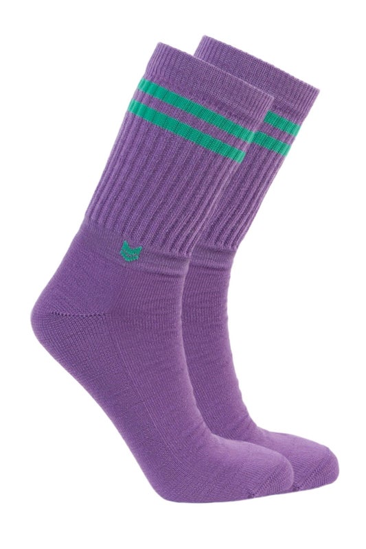 VAI-KO, Crew Sock, Violet/Jade green