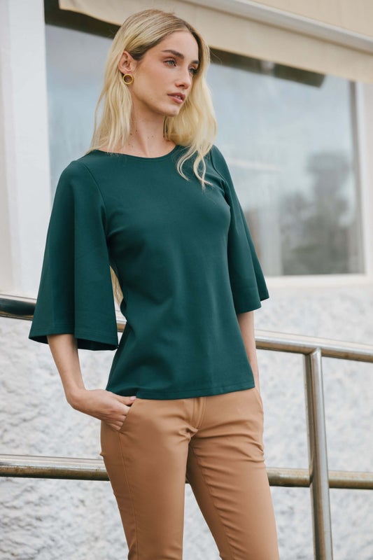Nakoa, Vivienne Blouse, Dark Green