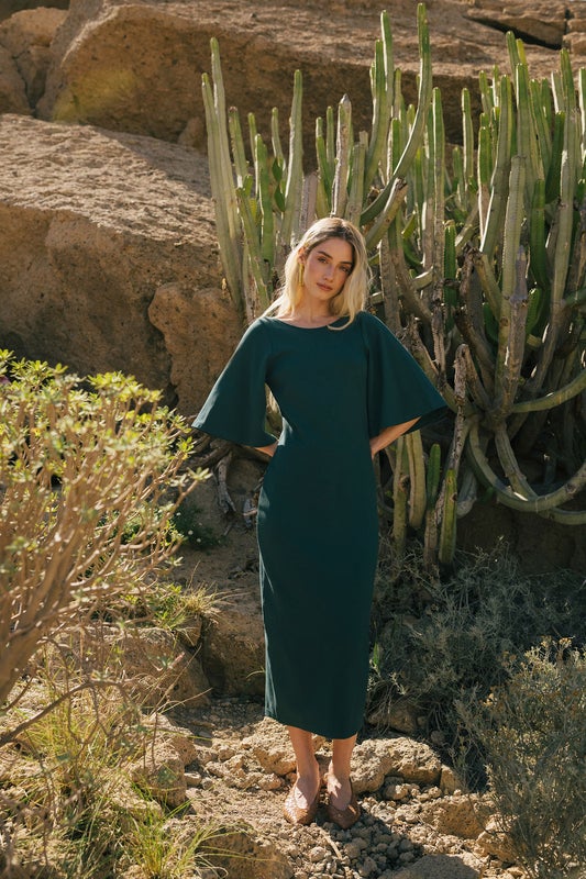 Nakoa, Vivienne Dress, Dark Green